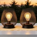 DAYBETTER Cordless Table Lamps 2 Pack, Battery Powered Vintage Metal Table Lights for Bedroom Pat... | Walmart (US)