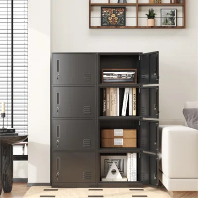 2 Door Metal Storage Cabinet,standing Organzier For Bed Room,living Room,home,hotel,office,garage,kitchen | Wayfair North America