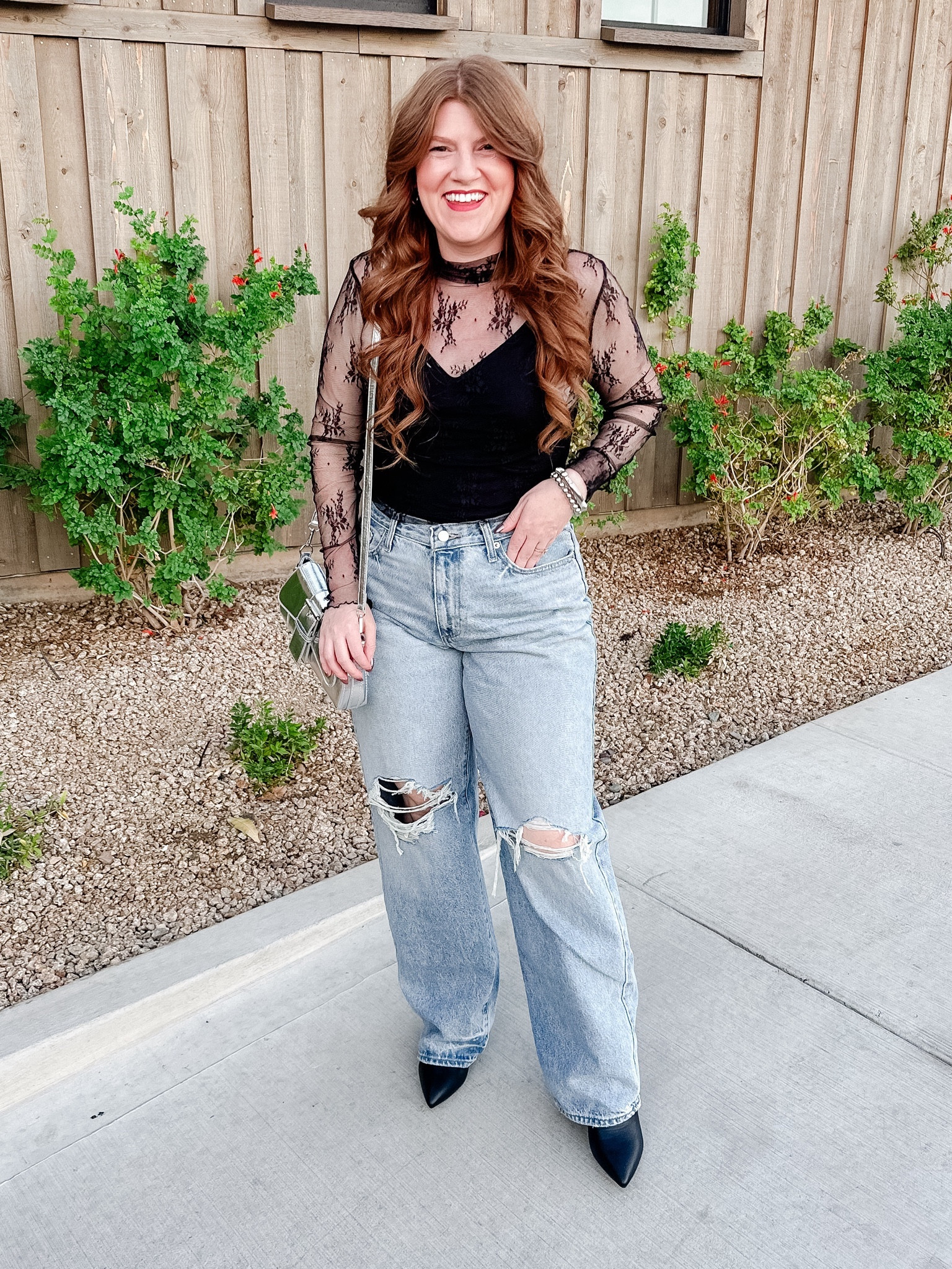 Date night outfit. Love this fun lace top from amazon. Target jeans fit true to size. 

Jeans outfit. 

#LTKstyletip #LTKfindsunder50 #LTKsalealert