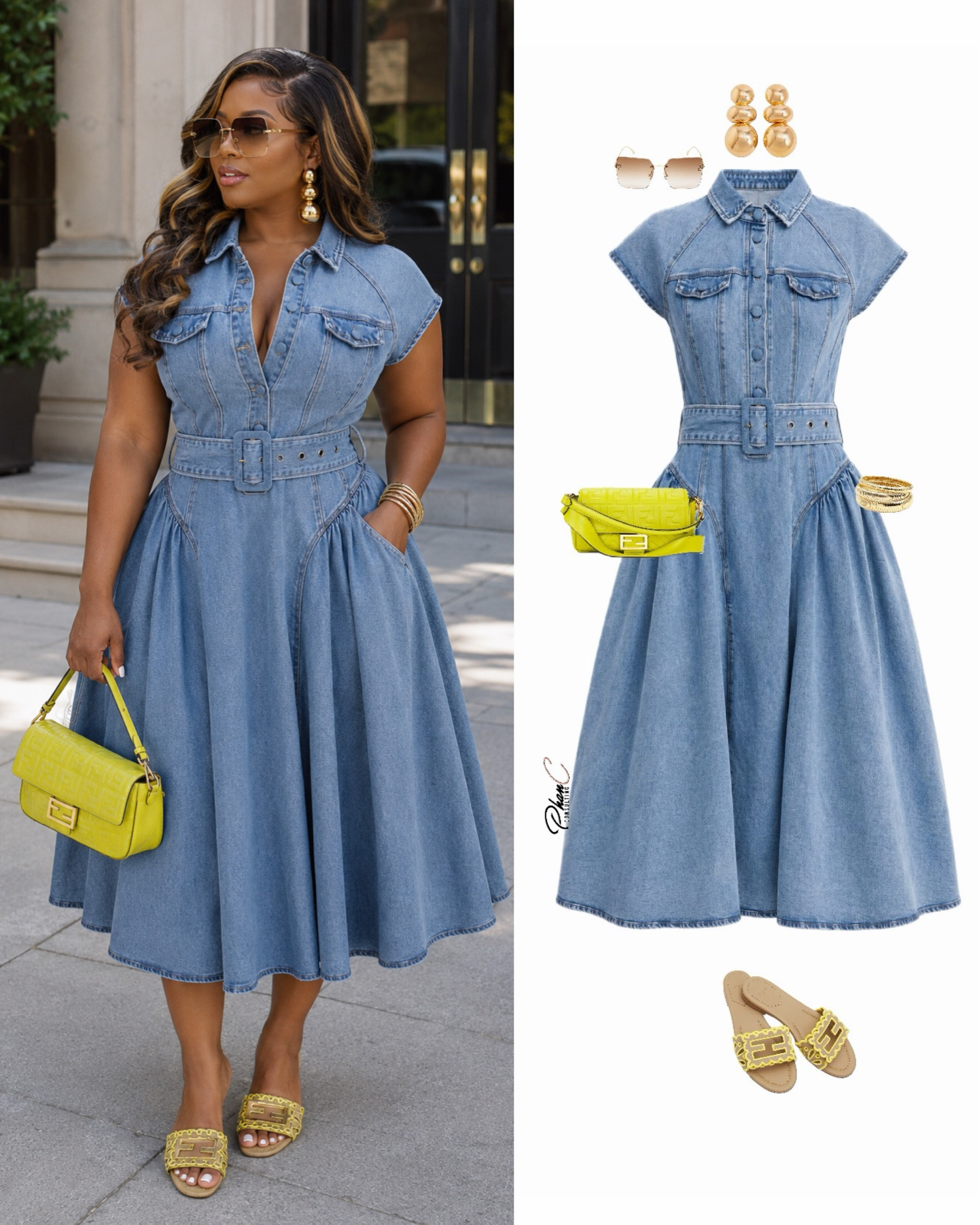 I love a denim dress!!