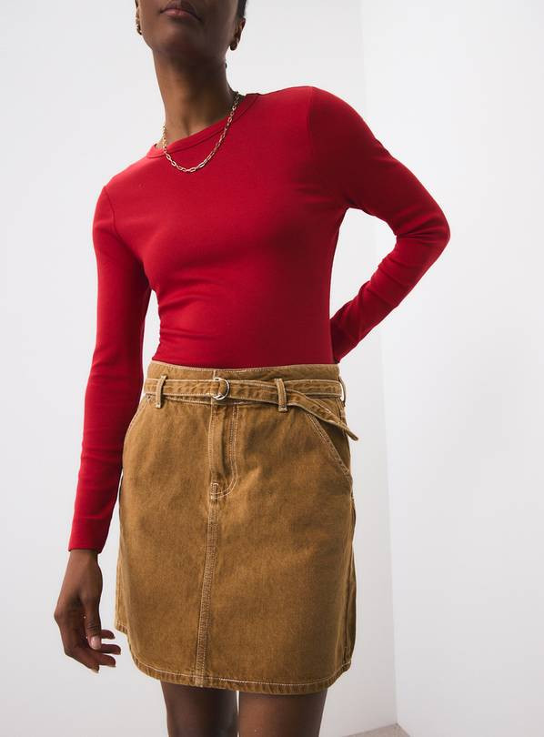 Buy Tan Denim Co-ord Mini Skirt 22 | Skirts | Tu | Tu Clothing