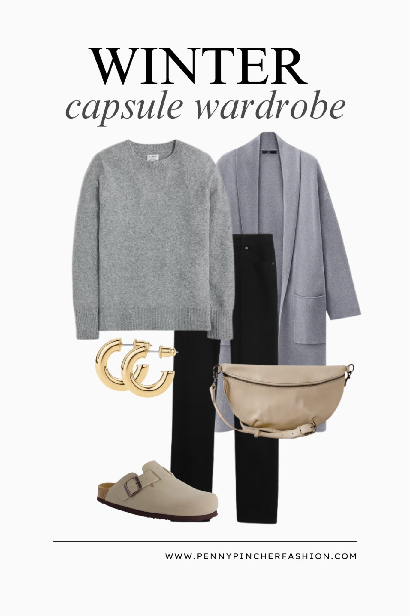 Winter 2024 capsule wardrobe outfit
