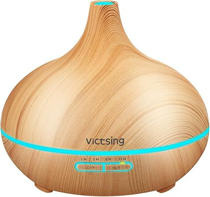 VicTsing Essential Oil Diffuser, 300ml Oil Diffuser with 4 Timer, Aromatherapy Diffuser with Auto... | Amazon (US)