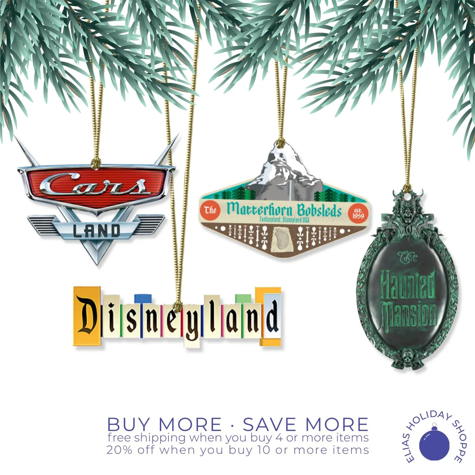 Disneyland Ride Sign Ornament: Park Attraction Decor - Etsy | Etsy (US)
