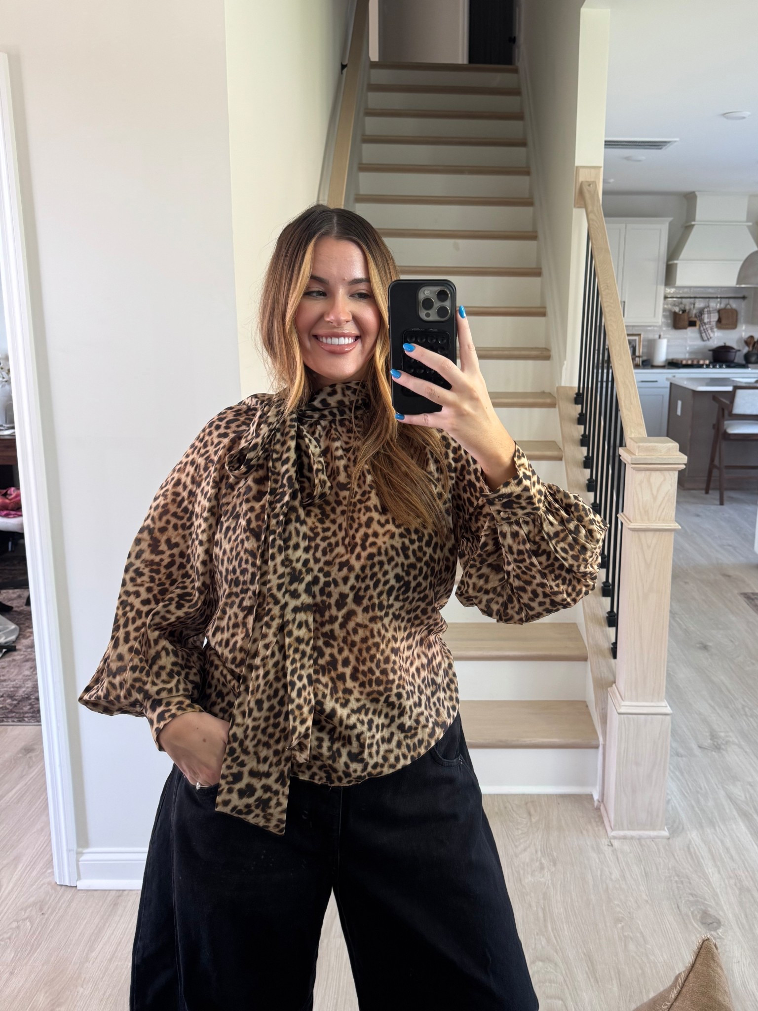 Leopard fall outfit & night out long sleeve top! Wearing L. 

#LTKStyleTip #LTKMidsize