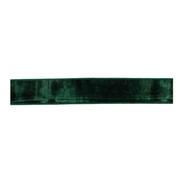 Deep Green Viscose Wired Ribbon (Set of 2) | Wayfair North America