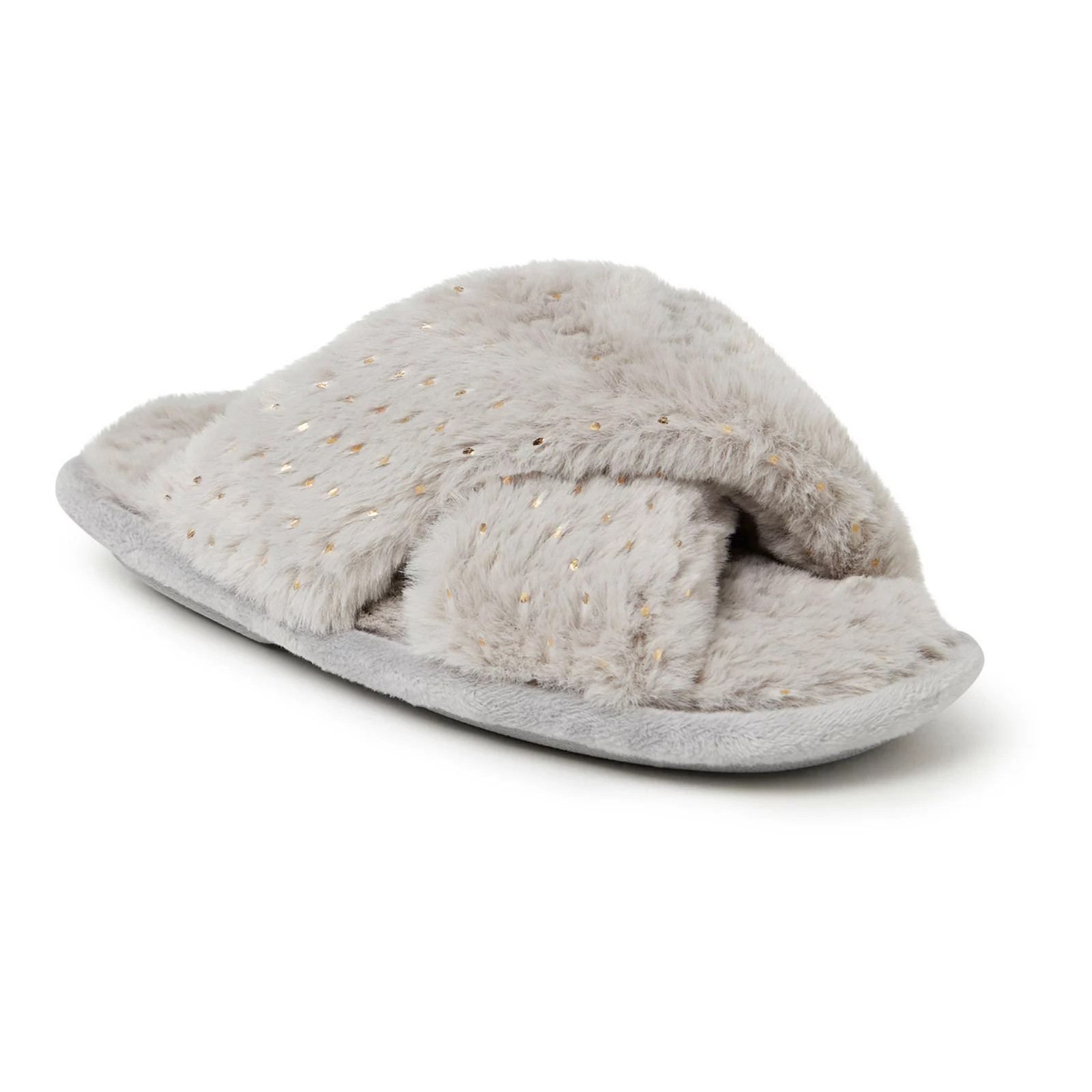 Dearfoams Fuzzy Girls' Slide Sandals, Girl's, Size: 9-10T, Dark Grey | Kohl's