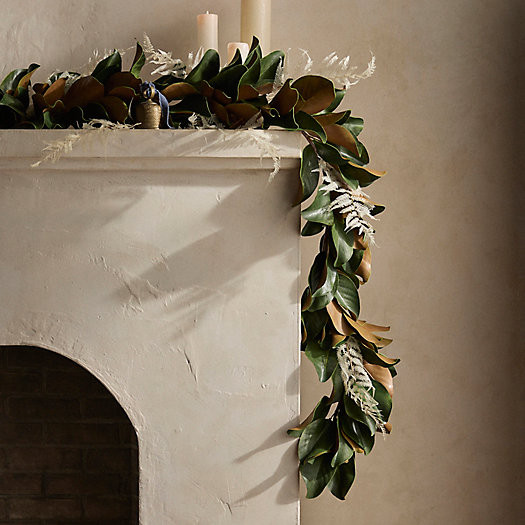 Faux Magnolia Leaf Garland | Terrain
