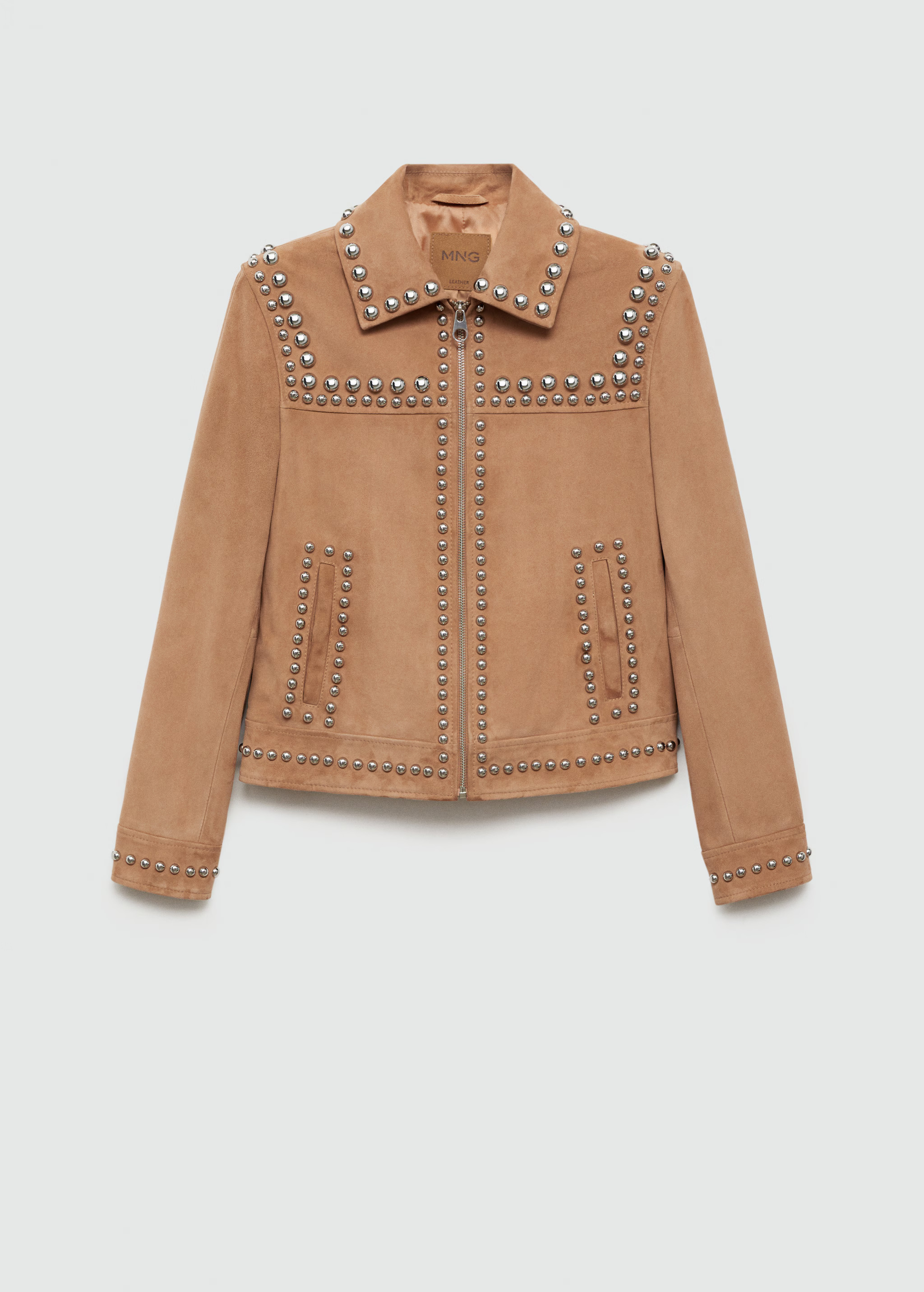 Studded leather jacket | Mango (US/MX/AU)