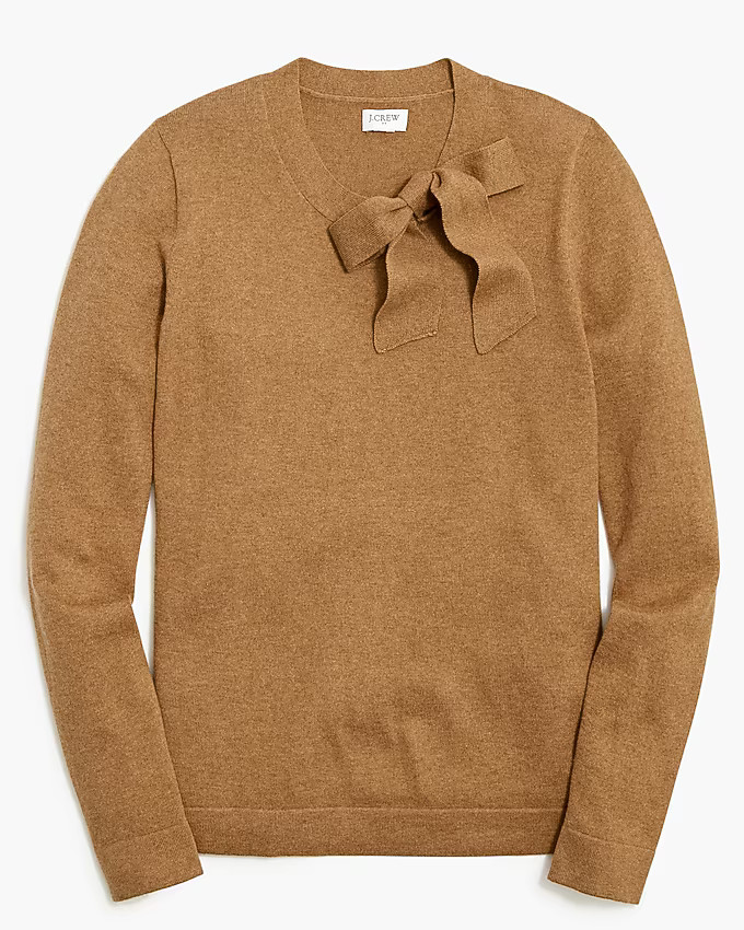 Tie-neck bow sweater | J.Crew Factory