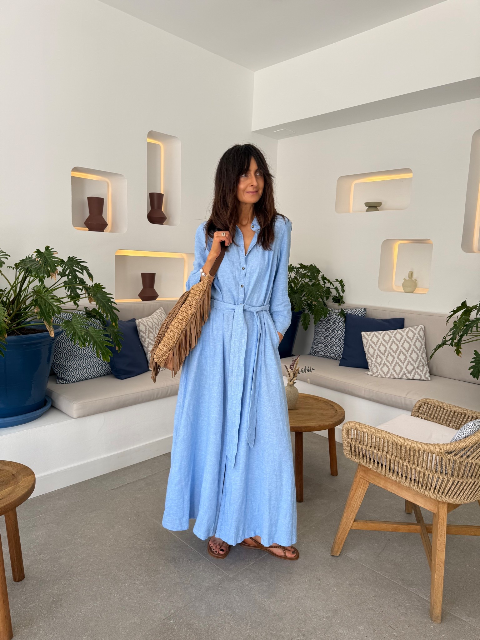 Wearing an 8 in the dress. 
Sandals true to size 

#LTKspring #LTKsummer #LTKuk