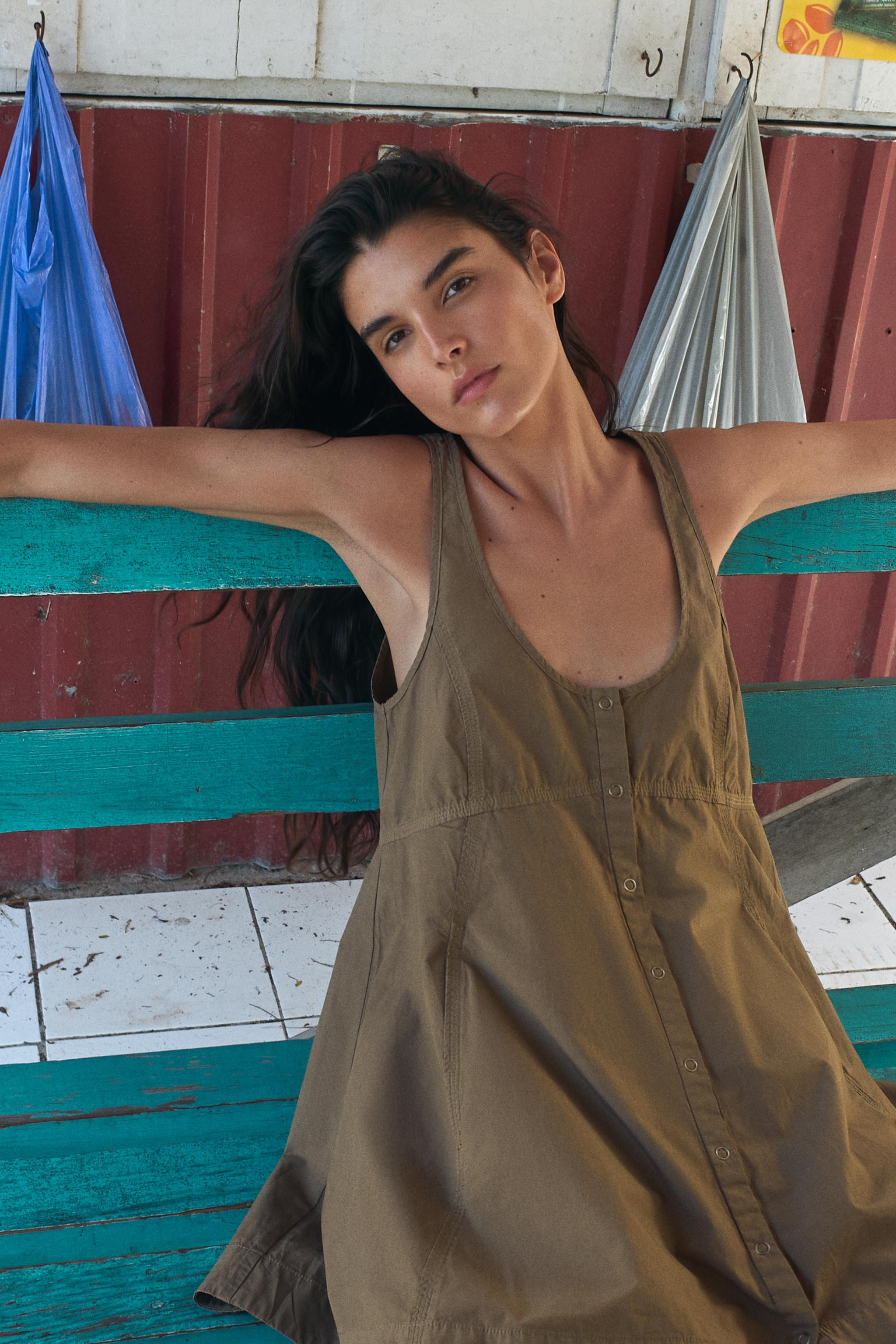 WASHED POPLIN DRESS | Zara US