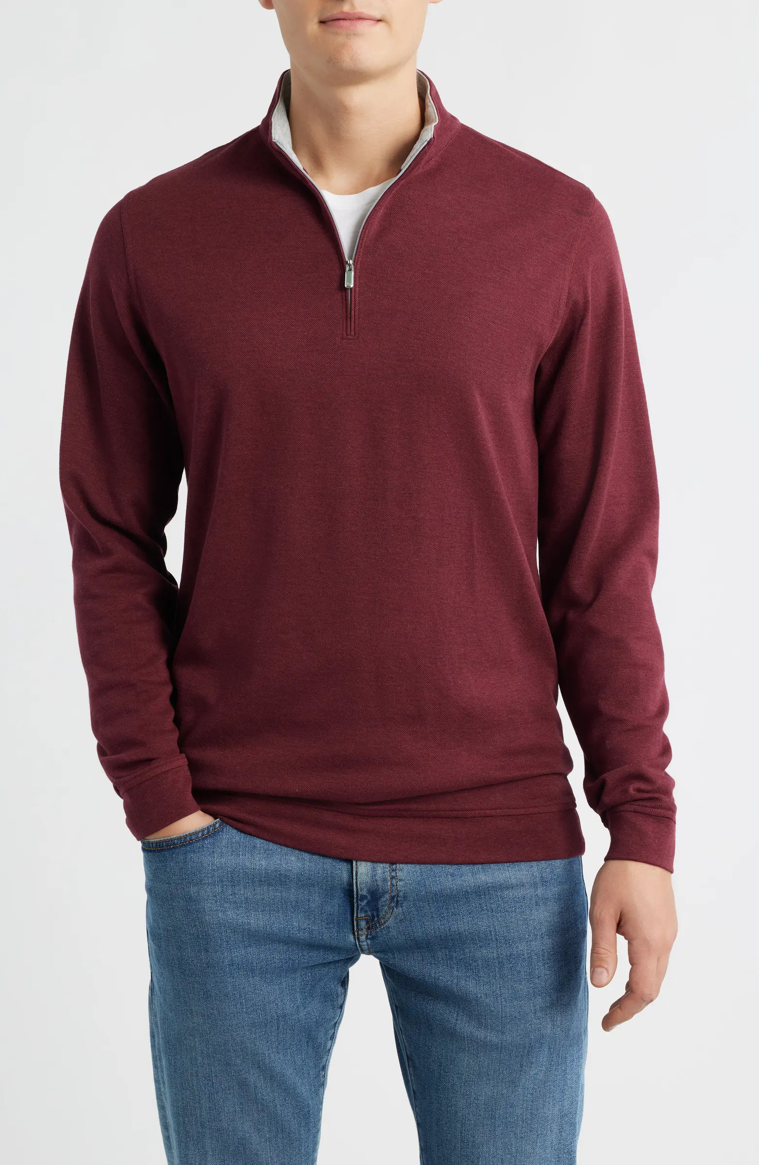 Comfort Interlock Quarter Zip Pullover | Nordstrom