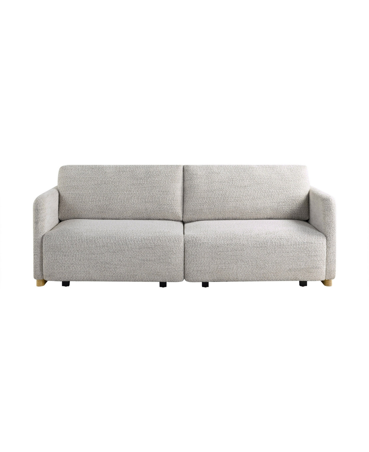 Serta 86" Polyester Tigard Convertible Sofa - Ivory | Macy's