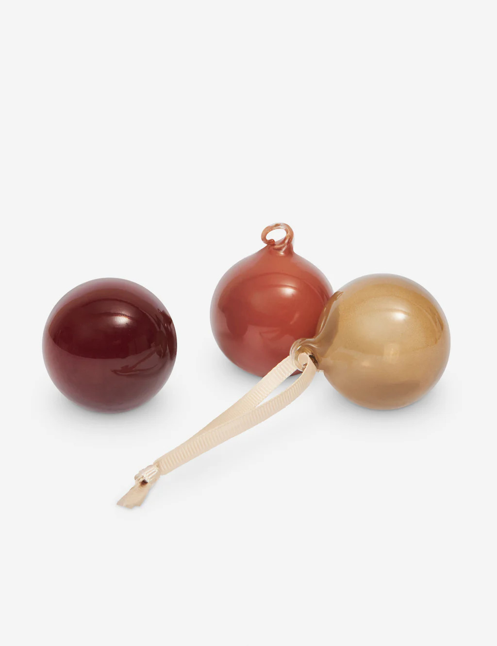 Glass Baubles (Set of 3) by Ferm Living | Lulu and Georgia 