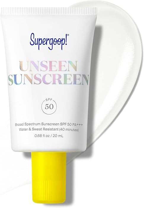 Supergoop! Unseen Sunscreen - Clear & Invisible Face Sunscreen + Broad Spectrum + Makeup-Gripping... | Amazon (US)