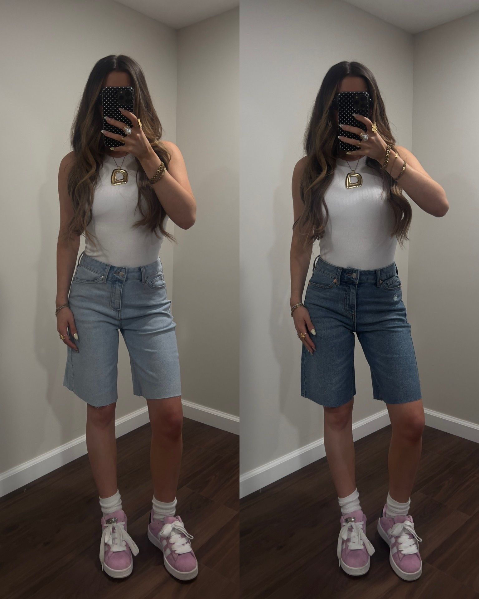 the most perfect $14 shorts… stretchy and lightweight material, the perfect length! I’m wearing a 0 and I am 5’1 for reference. I recommend sizing up one size for a baggy fit! 

#LTKStyleTip #LTKSummerEdit #LTKFindsUnder50