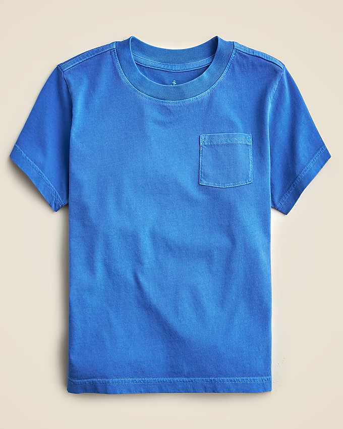 Kids' new garment-dyed pocket T-shirt | J. Crew US