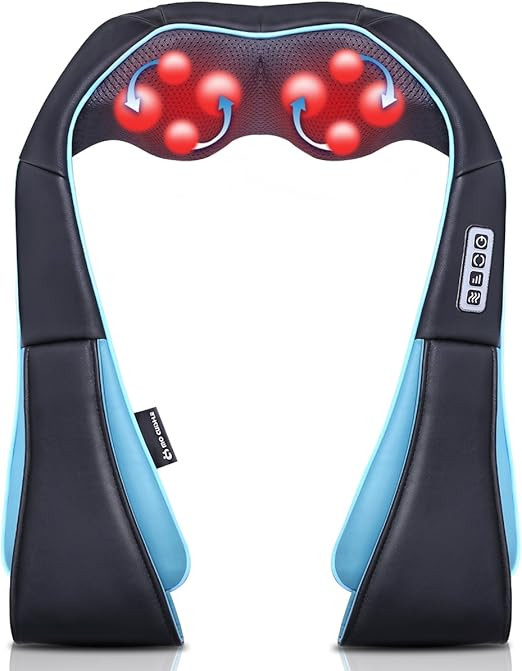 Neck Shoulder Back Massager with Heat - Shiatsu Neck Massager Present, Gift for Men / Women / Mom... | Amazon (US)