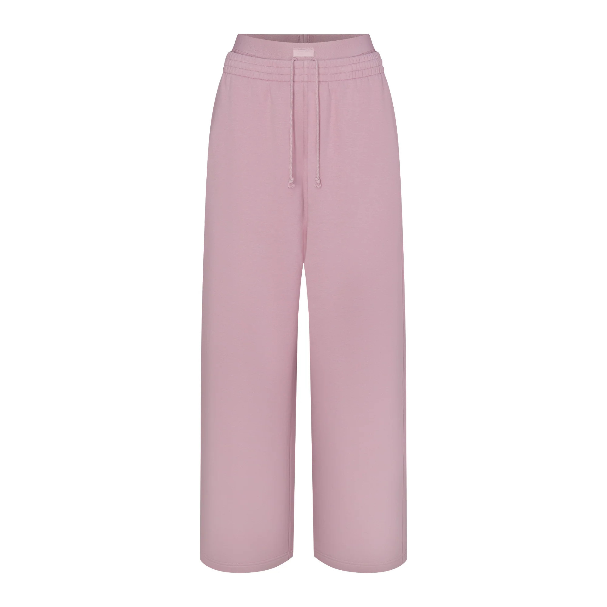 COTTON FLEECE OVERSIZED DOUBLE WAISTBAND PANT | DUSK | SKIMS (US)