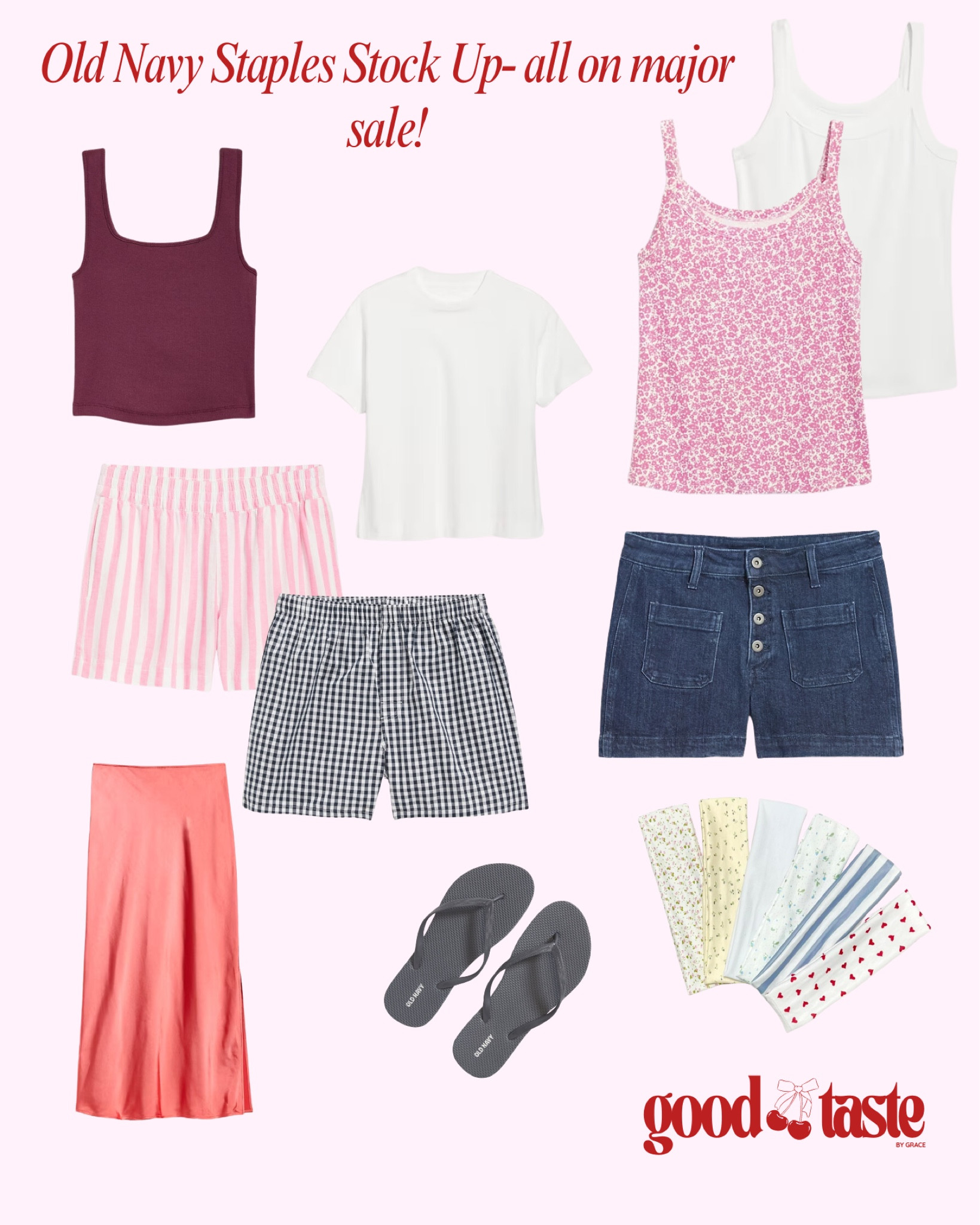 If you know me you know Old Navy is where I get majority of my staples. SO GOOD and so affordable. I got 9 things for $90 with this sale. I wear xs (TTS) at Old Navy!

also liked the cutest amazon headband set i’ve been LOVING 🎀

#LTKfindsunder50 #LTKsalealert #LTKstyletip