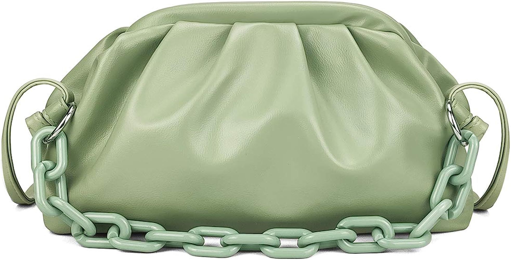 VOLGANIK ROCK Cloud Crossbody Bags for Women Chain Clutch Purse and Handbag with Dumpling Shape | Amazon (US)