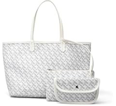 Women's Puffer Tote Handbags Purse Sets for Women Large Leather Clutch Dupes Hobo Shoulder Bag fo... | Amazon (US)