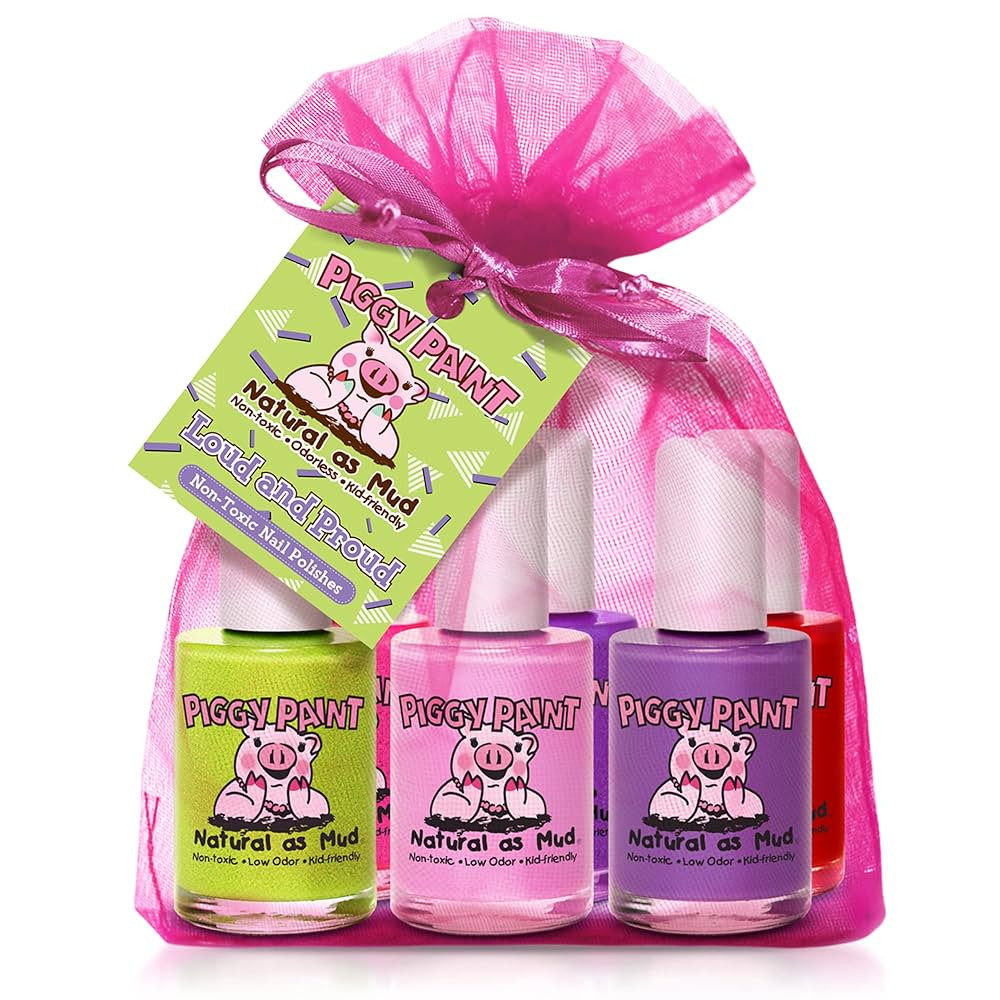 Piggy Paint | 100% Non-Toxic Girls Nail Polish | Safe, Cruelty-free, Vegan, & Low Odor for Kids |... | Amazon (US)