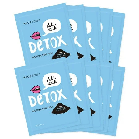 FaceTory Let s Talk Detox Purifying Sheet Mask - Pack of 10 | Walmart (US)
