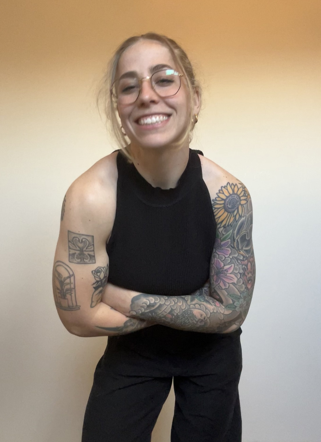 Black basics perfect for rounding out a versatile capsule wardrobe! This sculpted knit tank is so flattering for folks who like to show off their arms! High quality and elevated basics  