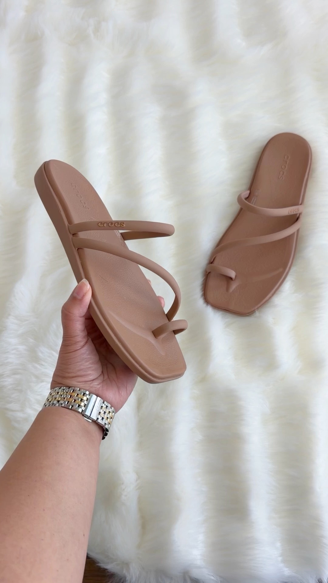 I never thought I’d be buying Crocs again but I recently got these strappy toe loop sandals and I absolutely LOVE them! I wore them all week in Maui and walked everywhere in them and they’re so comfortable! They’re cute too and go with so many casual summer outfits and vacation outfits. Perfect for the pool and the beach too! They’re under $40 and a must-have item in your closet for the summer!

#LTKOver40 #LTKSwim #LTKTravel
