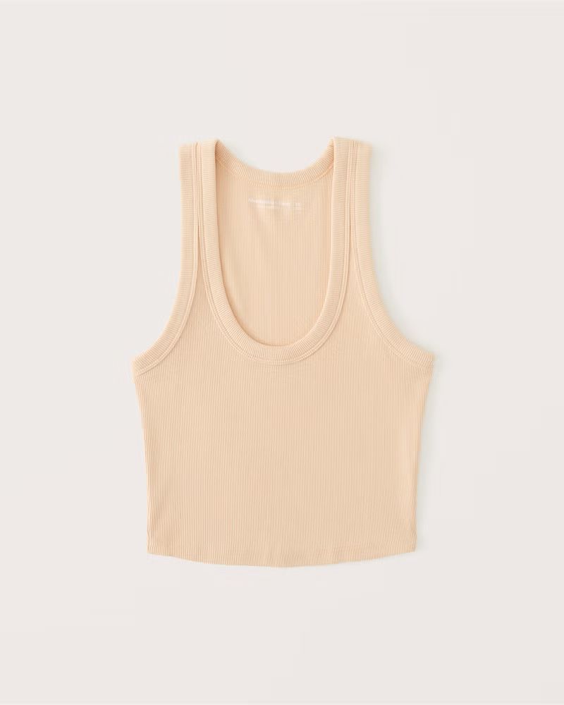 Women's Essential Scoopneck Tank | Women's Tops | Abercrombie.com | Abercrombie & Fitch (US)