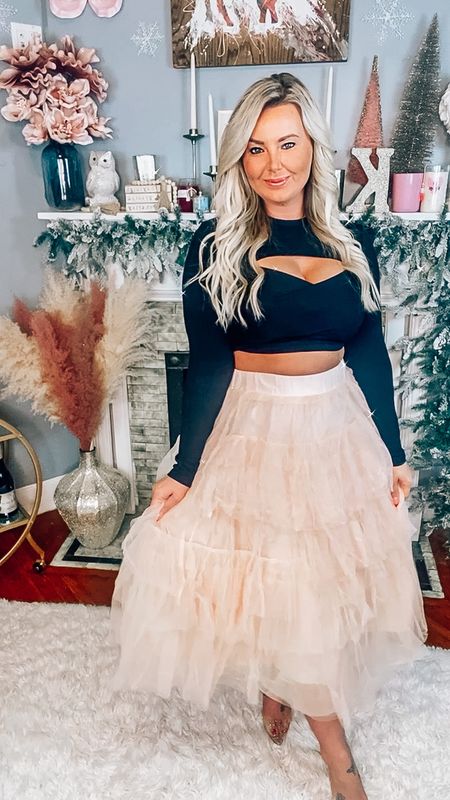 Cutest girly outfit with the tulle skirt! This cut out top from Amazon is perfection. 

#LTKbeauty #LTKstyletip #LTKunder50