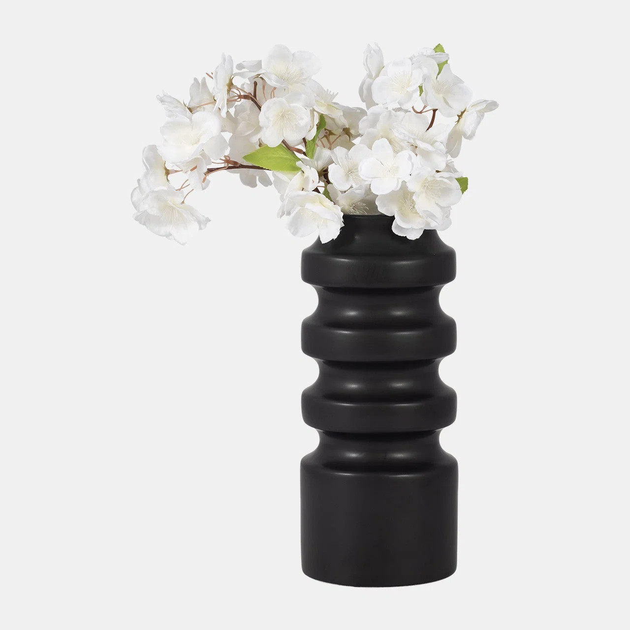 Sagebrook Home Bronsyn Ceramic Tiered Vase - Elevate Your Space with Elegant Home Decor, Perfect ... | Birch Lane
