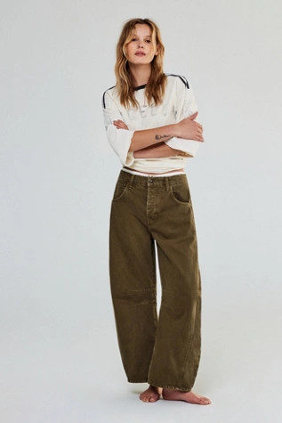 We The Free Good Luck Mid-Rise Barrel Jeans | Free People (Global - UK&FR Excluded)