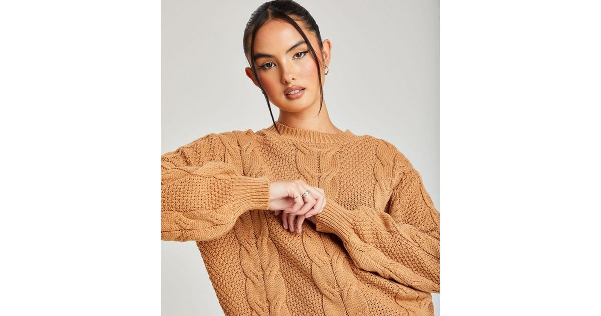 Urban Bliss Camel Cable Knit Jumper
						
						Add to Saved Items
						Remove from Saved Items | New Look (UK)