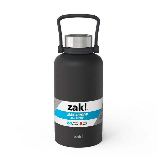 Zak! Designs 64oz Double Wall Stainless Steel Growler - Black | Target