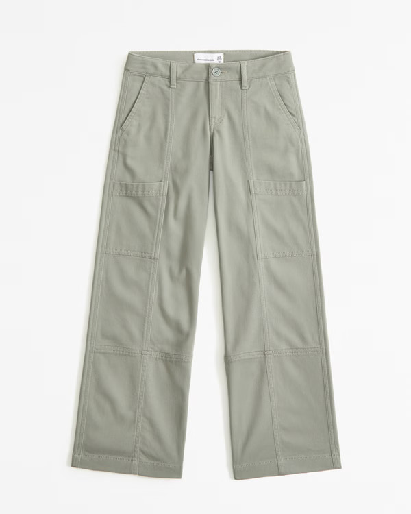 low rise baggy cargo pants | Abercrombie & Fitch (US)