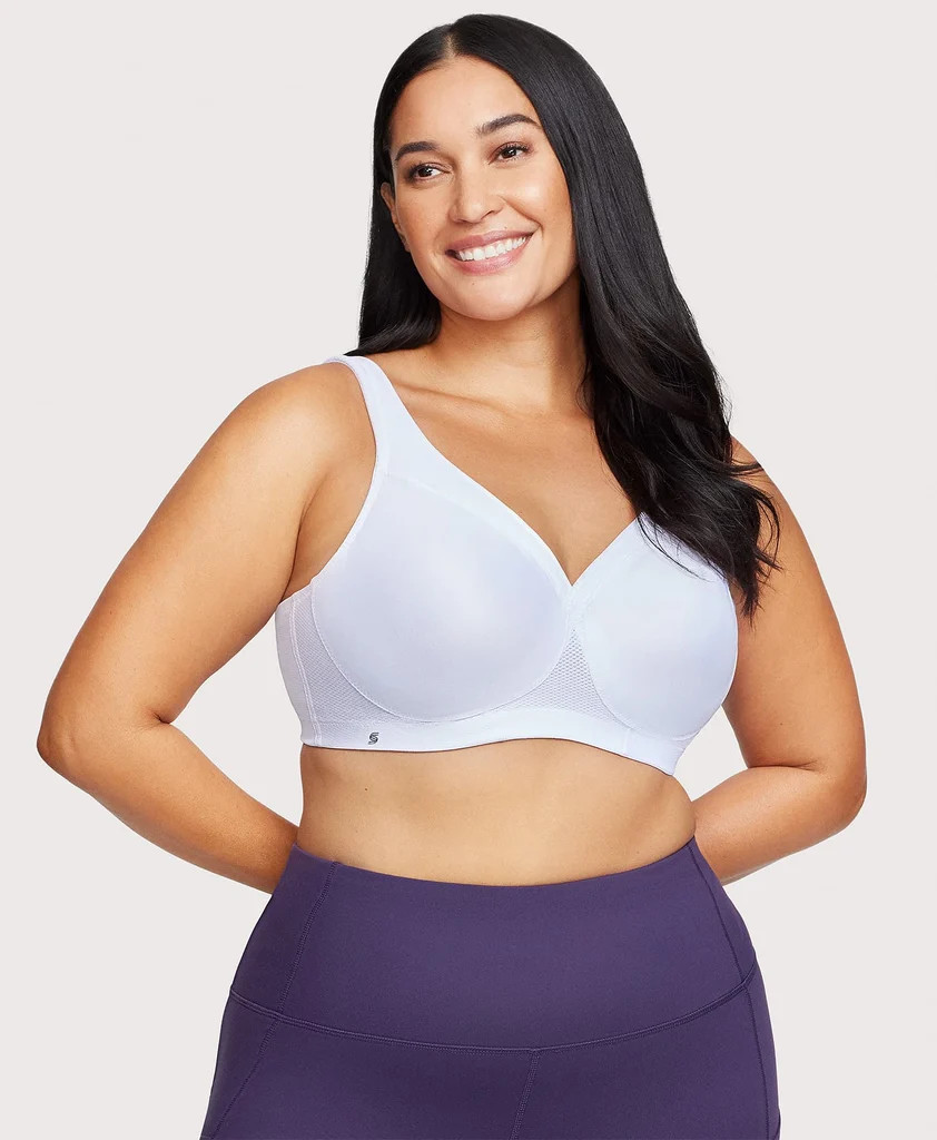 MagicLift Seamless Sports Bra White | Glamorise Foundations