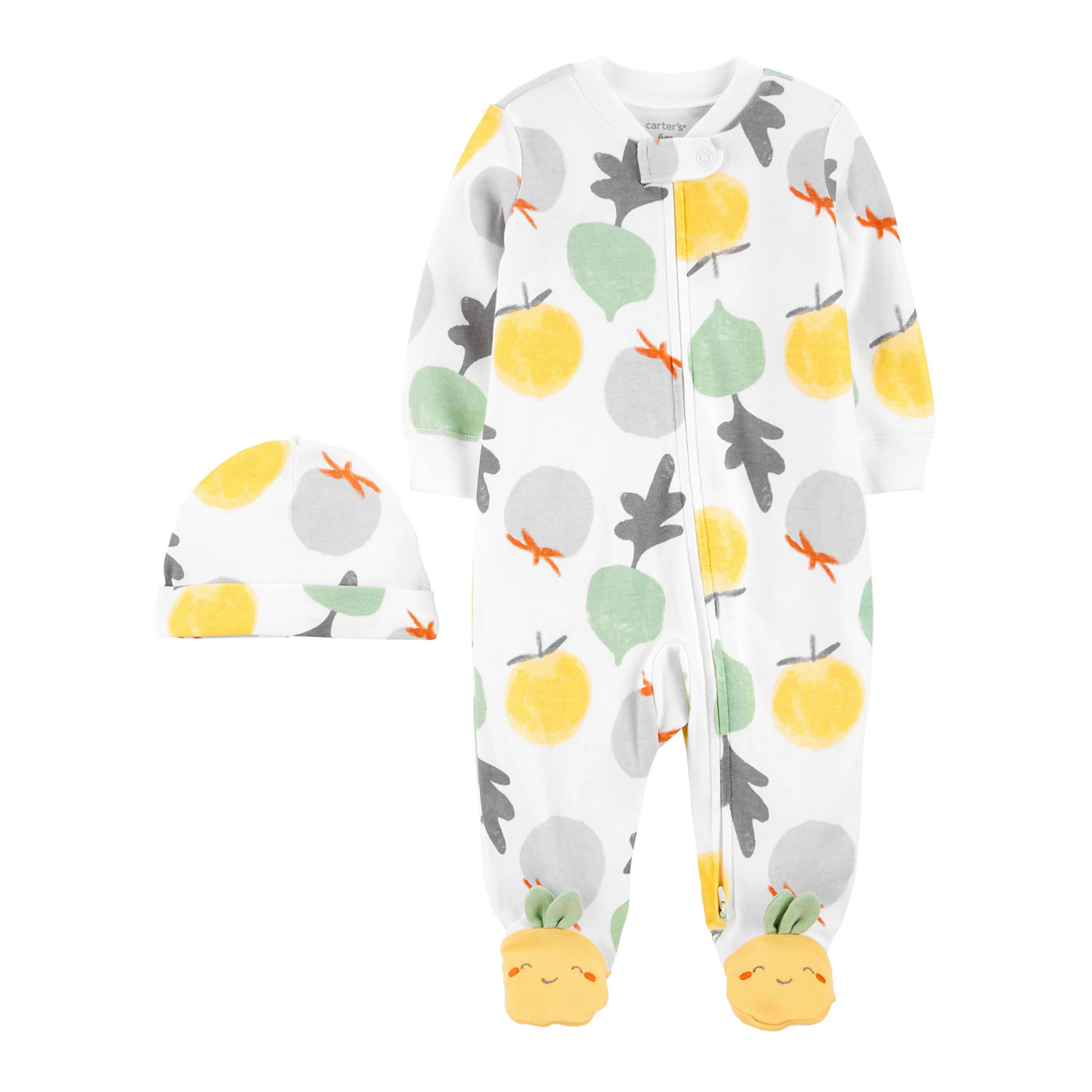 Baby Carter's 2-Piece Cap & Zip-Up Sleep & Play Set | Kohl's