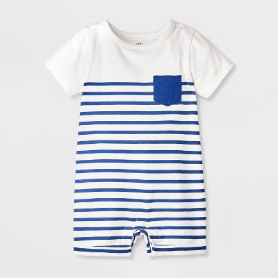 Baby Boys' Pocket Short Sleeve Romper - Cat & Jack™ | Target