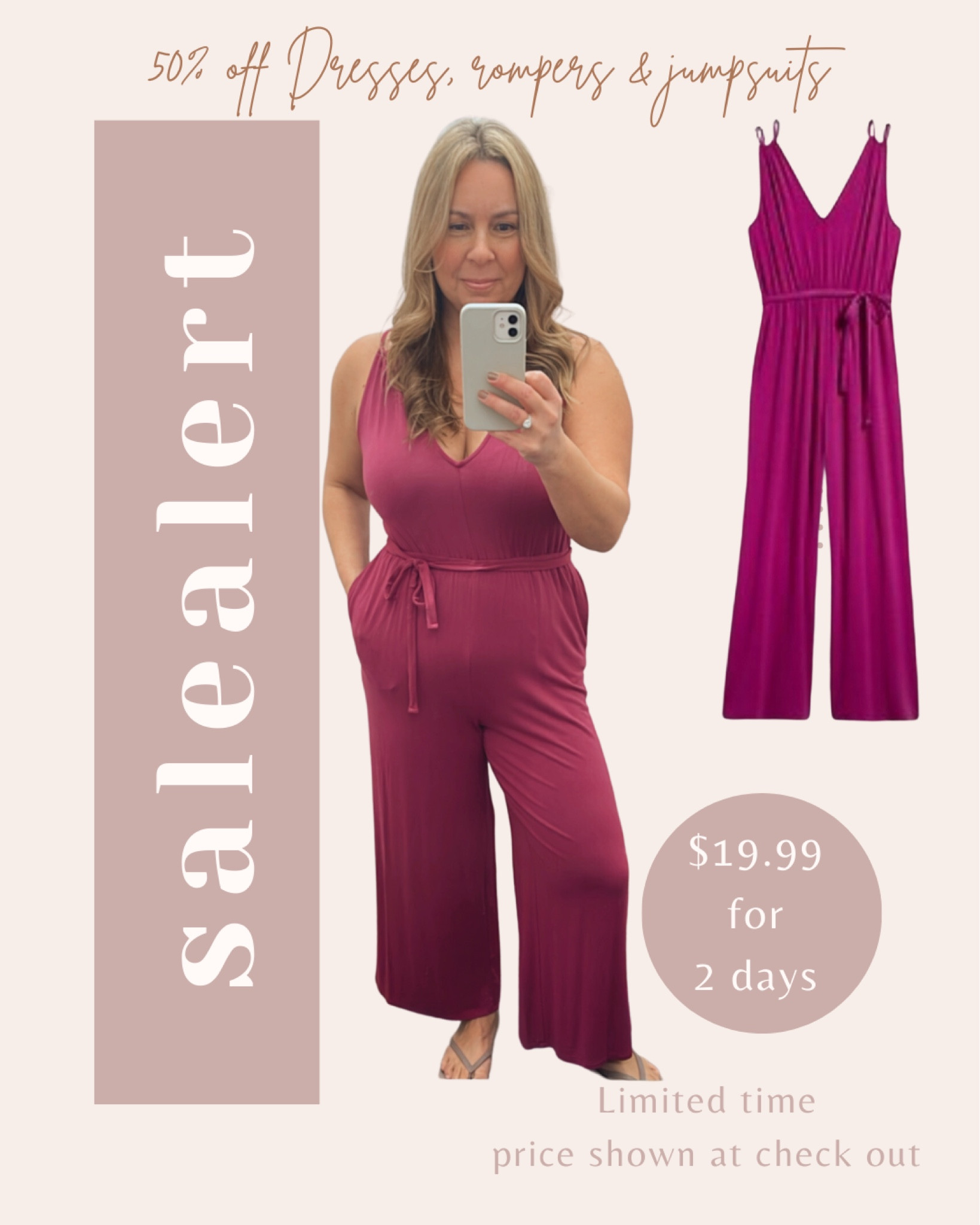 Old Navy 50% off jumpsuits, rompers and dresses for 2 days only! I’m wearing a medium







Midsize fashion, spring outfit, Mother’s Day #ltkfind #ltkstyletip

#LTKSeasonal #LTKunder50 #LTKworkwear