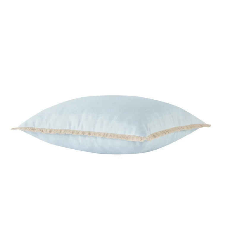 My Texas House Blue Fringe 18" x 18" Outdoor Pillow | Walmart (US)