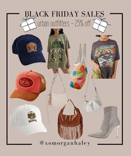 Urban outfitters graphic tees, corduroy ball caps and fun accessories all on sale! 

#LTKSeasonal #LTKCyberweek #LTKHoliday