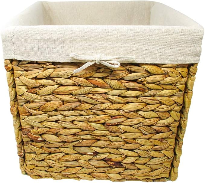 Trademark Innovations Removable Beige Fabric Liner to Fit 12" Square Basket (LINER ONLY) | Amazon (US)