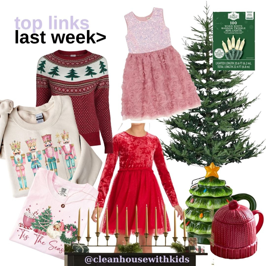 Favorite Links | Last Week | Sequin Dress | Nutcracker | Christmas Sweatshirt | twinkle Lights | Christmas Tree | Christmas Mugs | Christmas Sweaters | Girl Dresses 

 #LTKHoliday #LTKSeasonal #LTKSaleAlert