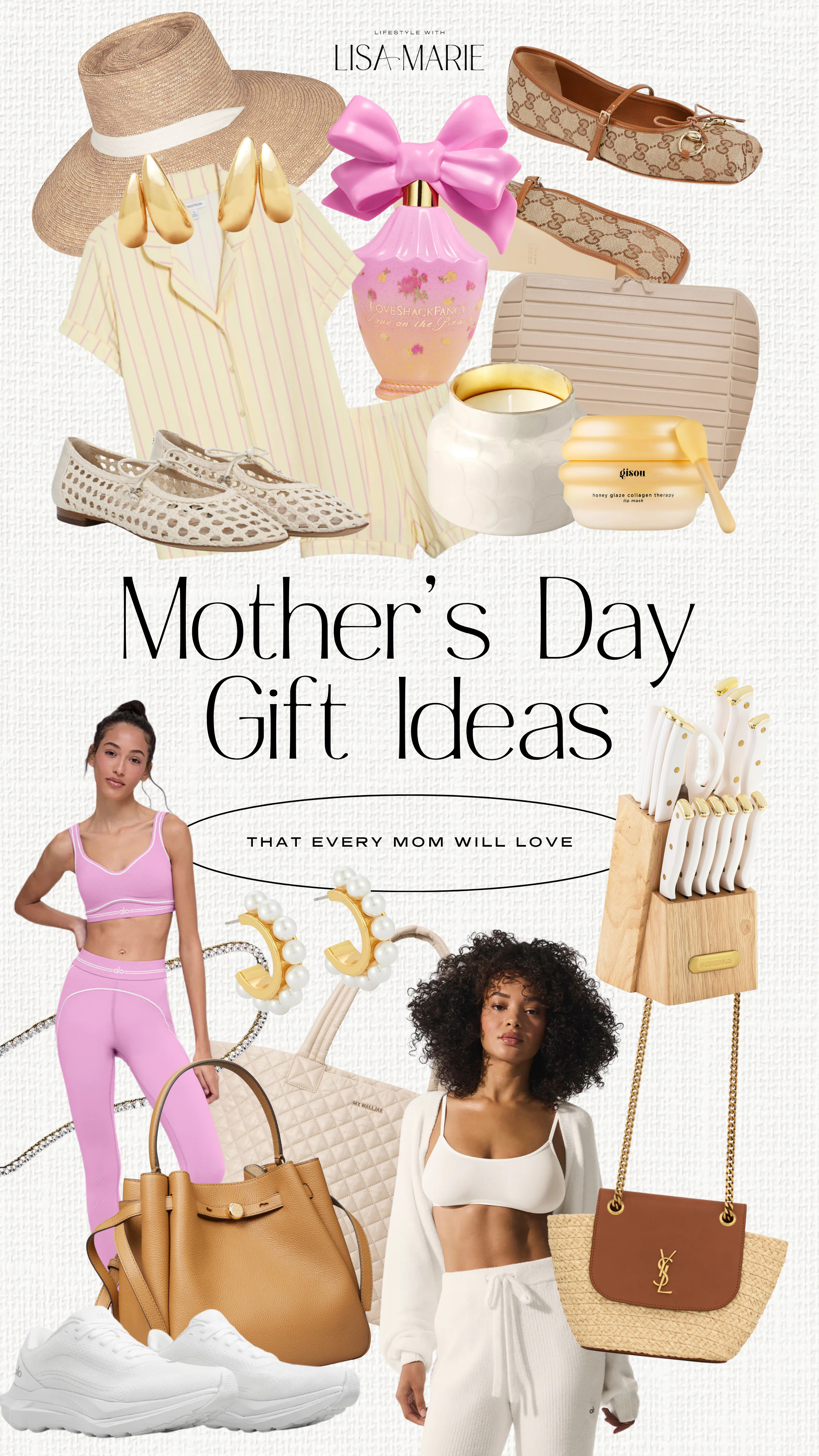 Mother’s Day gift ideas for mamas who love luxe pajamas, loungewear, athleisure, shoes, handbags and purses, jewelry and accessories and beauty and self-care products. 

 #LTKMothersDay #LTKBeauty #LTKmomlife