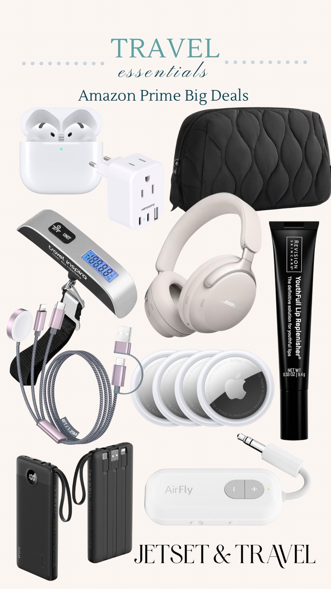 It’s #primebigdeals time over at #amazon! Every time Amazon has a sale I search through for good travel deals to share with you. These products are my tried and true staples that I always travel with! 


#amazonsale #primeday #traveldeals #apple #airtags #internationaladapter #revision #luggagescale #cosmeticsbag #bose #airpods #portablecharger

#LTKSaleAlert #LTKFindsUnder100 #LTKTravel