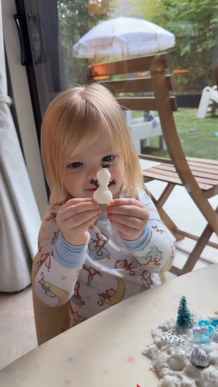 She’s getting so big! 🥹 She was saying full sentences at the end! ❤️ backstory ::: We got Ellie a frozen surprise because she loves Elsa and Anna. She always sings the songs and even met them once! (She still talks about it all the time) When we showed her the surprise, she was so happy. She immediately went to her play table and wanted to open it. She loves her “crafts” so we were so excited about this surprise. I love watching Ellie play and learn. She is such a sweet toddler and is growing so fast! 🥹

Her monkey snooze pajama set is from @Caden Lane! 🐒🍌 

 #LTKootd #LTKKids #LTKmomlife