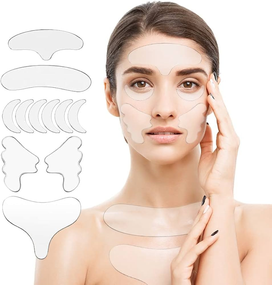 Wrinkle Patches- Reusable Silicone Facial Pads for Face Fine Lines, Forehead Wrinkles, Smile Line... | Amazon (US)